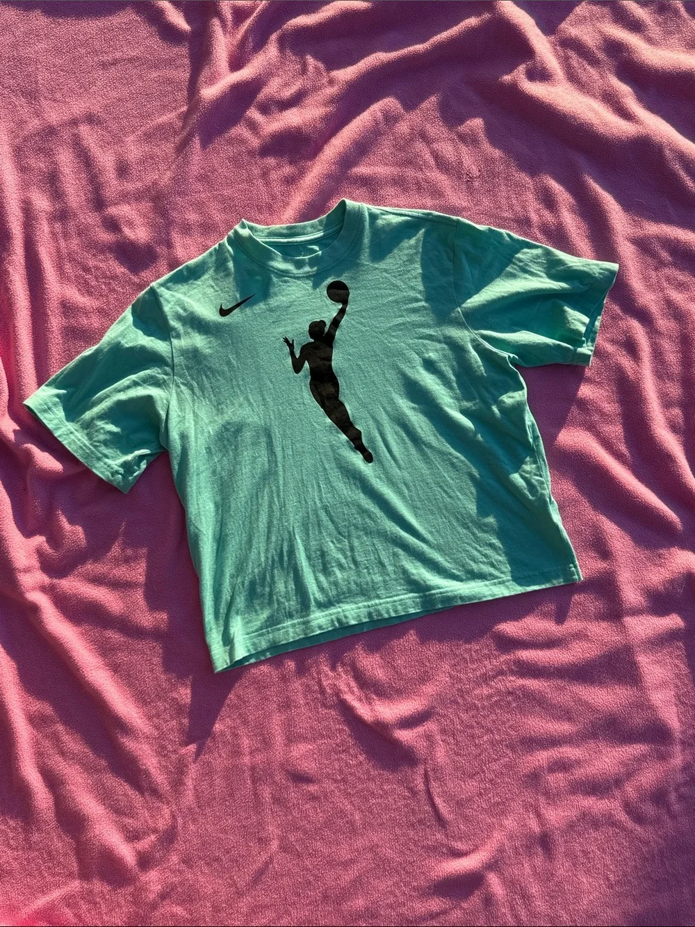 Nike Mint Green WNBA Silhouette Crop Tee
